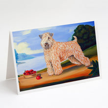 Load image into Gallery viewer, Wheaten Terrier Soft Coated Greeting Cards -  Blank Note Cards – 8-Pack of Artist-Designed Cards with Envelopes