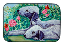 Load image into Gallery viewer, Bedlington Terrier Dish Drying Mat – Absorbent, Artistic Kitchen Essentials 7512DDM