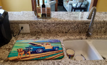 Load image into Gallery viewer, Bloodhound Dish Drying Mat – Absorbent, Artistic Kitchen Essentials 7513DDM