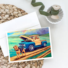 Load image into Gallery viewer, Bloodhound Greeting Cards -  Blank Note Cards – 8-Pack of Artist-Designed Cards with Envelopes