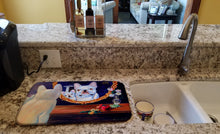 Load image into Gallery viewer, French Bulldog Dish Drying Mat – Absorbent, Artistic Kitchen Essentials 7514DDM