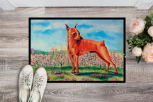 Load image into Gallery viewer, Min Pin Indoor Outdoor Mat 18x27 Doormat