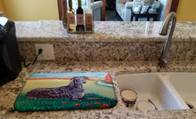 Load image into Gallery viewer, Scottish Deerhound Dish Drying Mat – Absorbent, Artistic Kitchen Essentials 7521DDM