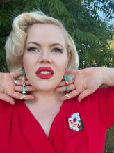 Load image into Gallery viewer, Jolly Jingler Mini Elf Mug Brooch by Lipstick &amp; Chrome