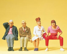 Load image into Gallery viewer, Preiser 45121 G Scale Pedestrians -- Seated Travellers #1