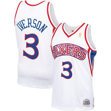Load image into Gallery viewer, Allen Iverson Philadelphia 76ers Mitchell &amp; Ness 1996-97 Hardwood Classics Swingman Jersey