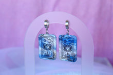 Load image into Gallery viewer, Blue Marble Zodiac Earrings