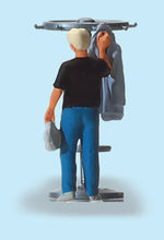 Load image into Gallery viewer, Preiser 28142 HO Scale People At Home -- Man Hanging Up His Jacket