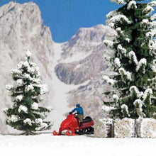 Load image into Gallery viewer, Busch 7818 HO Scale Snowmobile with Figure - Assembled -- Red