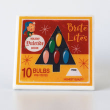 Load image into Gallery viewer, Christmas Lights Vintage Christmas Coaster Set