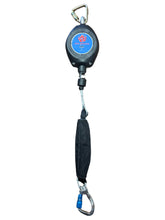 Load image into Gallery viewer, 1" x 20 Ft Retractable Web Lifeline w/ Aluminum Carabiner &amp; Hook | US-HPS20