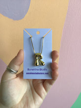 Load image into Gallery viewer, Bubble Letter Initial Necklace