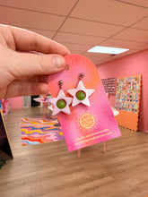 Load image into Gallery viewer, Beaded Star Earrings