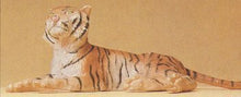 Load image into Gallery viewer, Preiser 47510 1/25 Scale Wild Animal Figures Tiger Lying Down