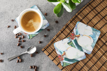 Load image into Gallery viewer, Flower - Magnolia Coasters - Set of 4 Lightweight Foam, Absorbent Drink Coasters