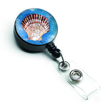 Load image into Gallery viewer, Scallop Sea Shell Retractable Badge Reel 8008BR