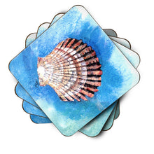 Load image into Gallery viewer, Shells Coasters - Set of 4 Lightweight Foam, Absorbent Drink Coasters