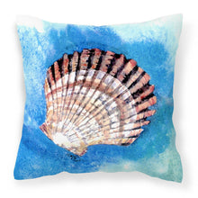 Load image into Gallery viewer, Scallop Sea Shell Throw Pillow - 14x14 Decorative Pillow – Art for Your Home &amp; Patio 8008PW1414