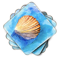 Load image into Gallery viewer, Shells Coasters - Set of 4 Lightweight Foam, Absorbent Drink Coasters