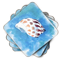 Load image into Gallery viewer, Shells Coasters - Set of 4 Lightweight Foam, Absorbent Drink Coasters