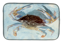 Load image into Gallery viewer, Blue Crab Dish Drying Mat – Absorbent, Artistic Kitchen Essentials 8011DDM