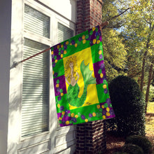 Load image into Gallery viewer, Mardi Gras Mermaid Flag Canvas House Size