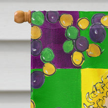 Load image into Gallery viewer, Mardi Gras Mermaid Flag Canvas House Size