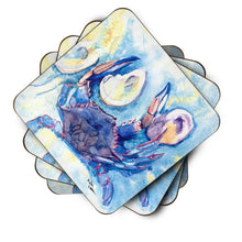 Load image into Gallery viewer, Crab Coasters - Set of 4 Lightweight Foam, Absorbent Drink Coasters