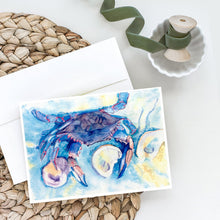 Load image into Gallery viewer, Crab and oyster Greeting Cards -  Blank Note Cards – 8-Pack of Artist-Designed Cards with Envelopes