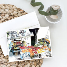 Load image into Gallery viewer, Fruit Stand Greeting Cards -  Blank Note Cards – 8-Pack of Artist-Designed Cards with Envelopes