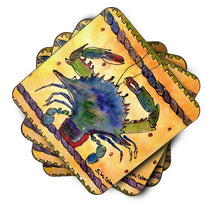Load image into Gallery viewer, Crab Coasters - Set of 4 Lightweight Foam, Absorbent Drink Coasters