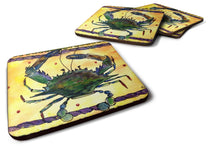 Load image into Gallery viewer, Crab Coasters - Set of 4 Lightweight Foam, Absorbent Drink Coasters