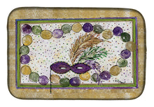 Load image into Gallery viewer, Mardi Gras Beads Dish Drying Mat – Absorbent, Artistic Kitchen Essentials 8059DDM