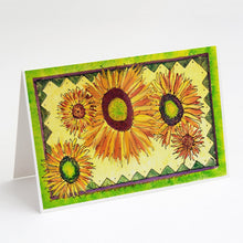 Load image into Gallery viewer, Flower - Sunflower Greeting Cards -  Blank Note Cards – 8-Pack of Artist-Designed Cards with Envelopes