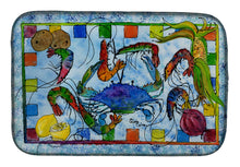 Load image into Gallery viewer, Crab Dish Drying Mat – Absorbent, Artistic Kitchen Essentials 8066DDM