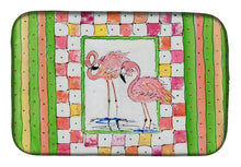 Load image into Gallery viewer, Bird - Flamingo Dish Drying Mat – Absorbent, Artistic Kitchen Essentials 8077DDM