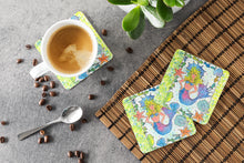 Load image into Gallery viewer, Mermaid Coasters - Set of 4 Lightweight Foam, Absorbent Drink Coasters