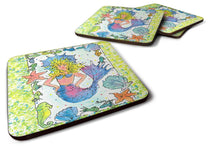 Load image into Gallery viewer, Mermaid Coasters - Set of 4 Lightweight Foam, Absorbent Drink Coasters
