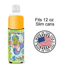 Load image into Gallery viewer, Blonde Funky Mermaid Slim Can Hugger – Fun &amp; Functional Drink Coolers 8080MUK