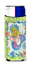 Load image into Gallery viewer, Blonde Funky Mermaid Slim Can Hugger – Fun &amp; Functional Drink Coolers 8080MUK