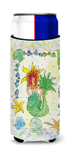 Load image into Gallery viewer, Red Headed Funky Mermaid Slim Can Hugger – Fun &amp; Functional Drink Coolers 8081MUK
