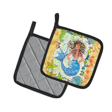 Load image into Gallery viewer, Mermaid Pot Holders - Set of 2 Decorative Kitchen Helpers | Made in the USA 8082PTHD