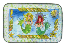 Load image into Gallery viewer, Mermaid Dish Drying Mat – Absorbent, Artistic Kitchen Essentials 8083DDM