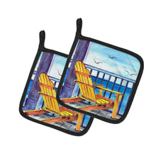 Load image into Gallery viewer, Yellow Adirondack Chair Pot Holders - Set of 2 Decorative Kitchen Helpers | Made in the USA 8085-1PTHD