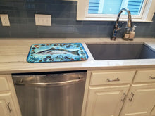 Load image into Gallery viewer, Fish Speckled Trout Dish Drying Mat – Absorbent, Artistic Kitchen Essentials 8086DDM