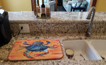 Load image into Gallery viewer, Crab Dish Drying Mat – Absorbent, Artistic Kitchen Essentials 8096DDM