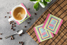 Load image into Gallery viewer, Bird - Flamingo Coasters - Set of 4 Lightweight Foam, Absorbent Drink Coasters