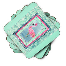 Load image into Gallery viewer, Bird - Flamingo Coasters - Set of 4 Lightweight Foam, Absorbent Drink Coasters