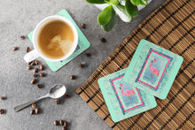 Load image into Gallery viewer, Bird - Flamingo Coasters - Set of 4 Lightweight Foam, Absorbent Drink Coasters