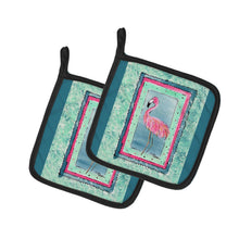 Load image into Gallery viewer, Flamingo  Pot Holders - Set of 2 Decorative Kitchen Helpers | Made in the USA 8107-CPTHD